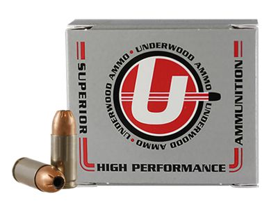 Underwood Ammo ASP 9mm 147-Grain Jacketed Hollow Point Handgun Ammunition, 20 Rounds
