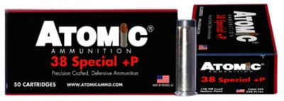 Atomic Ammunition Precision Craft .38 Special 148-Grain Lead Hollow Point Handgun Ammunition, 50 Rounds