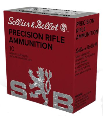 Sellier & Bellot .338 Lapua Magnum 250-Grain Hollow Point Boat Tail Rifle Ammunition, 10 Rounds