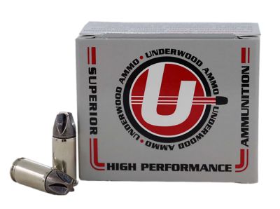 Underwood Ammo Xtreme Defense Platinum 9mm Luger+P 68-Grain Solid Monolithic Handgun Ammunition, 20 Rounds