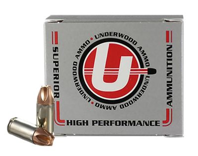 Underwood Ammo Xtreme Defense 9mm Luger+P 68-Grain Solid Monolithic Handgun Ammunition, 20 Rounds