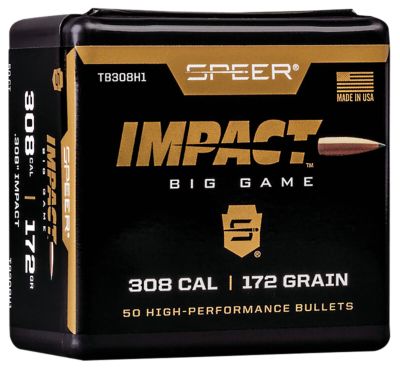 Speer Ammo Impact .30 Caliber 172-Grain Speer Impact Reloading Rifle Bullets, 50 Rounds