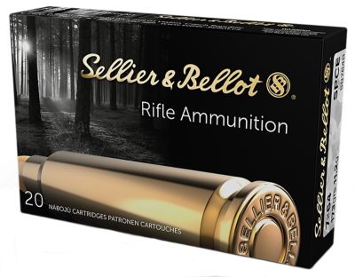 Sellier & Bellot 7x64mm Brenneke 173-Grain Soft Point Cut Through Edge Rifle Ammunition, 20 Rounds