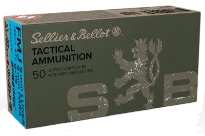 Sellier & Bellot 9mm Luger 150-Grain Full Metal Jacket Handgun Ammunition, 50 Rounds