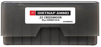 Fierce Firearms Dirtnap .22 Creedmoor 80-Grain Extremely Low Drag-Match Rifle Ammunition, 20 Rounds