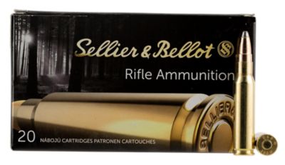 Sellier & Bellot .308 Win 180-Grain Soft Point Cut Through Edge Rifle Ammunition, 20 Rounds