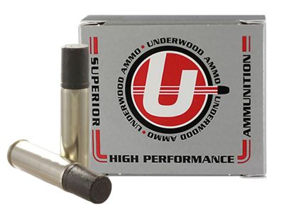 Underwood Ammo 741 .500 S&W Magnum 700-Grain Hard Cast Wide Flat Nose Handgun Ammunition, 20 Rounds