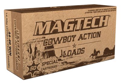Magtech Cowboy Action .44-40 Winchester 225-Grain Lead Flat Nose Handgun Ammunition, 50 Rounds