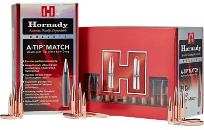 Hornady .416 Caliber 500-Grain A-Tip Match Reloading Rifle Bullets, 25 Rounds