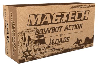 Magtech Cowboy Action .44-40 Winchester 200-Grain Lead Flat Nose Handgun Ammunition, 50 Rounds