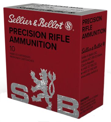 Sellier & Bellot .338 Lapua Magnum 300-Grain Hollow Point Boat Tail Rifle Ammunition, 10 Rounds