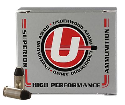 Underwood Ammo .380 ACP 100-Grain Hard Cast Flat Nose Handgun Ammunition, 20 Rounds
