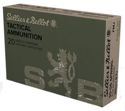 Sellier & Bellot .30-06 Springfield 150-Grain Full Metal Jacket Rifle Ammunition, 20 Rounds