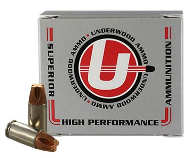 Underwood Ammo Xtreme Penetrator 9mm Luger 115-Grain Solid Monolithic Handgun Ammunition, 20 Rounds