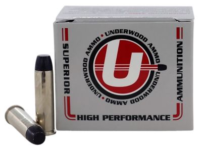 Underwood Ammo .357 Magnum 180-Grain Hard Cast Flat Nose Handgun Ammunition, 20 Rounds