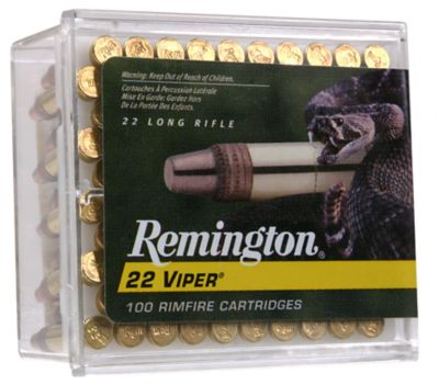 Remington Ammunition Viper .22 Long Rifle 36-Grain Truncated Cone Solid Rimfire Ammunition, 100-Rounds