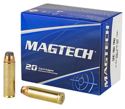 Magtech Range/Training .500 S&W Magnum 325-Grain Semi-Jacketed Soft Point Flat Handgun Ammunition, 20 Rounds