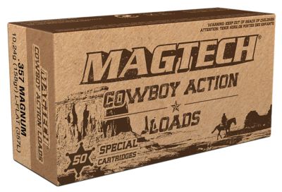 Magtech Cowboy Action .357 Magnum 158-Grain Lead Flat Nose Handgun Ammunition, 50 Rounds