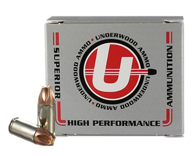 Underwood Ammo Xtreme Defense 9mm Luger+P+ 90-Grain Solid Monolithic Handgun Ammunition, 20 Rounds