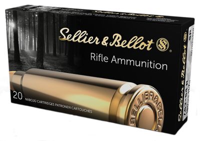 Sellier & Bellot 7.62X54mmR 180-Grain Soft Point Rifle Ammunition, 20 Rounds