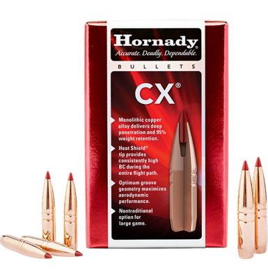 Hornady CX .338 Caliber 240-Grain Reloading Rifle Bullets, 50 Rounds