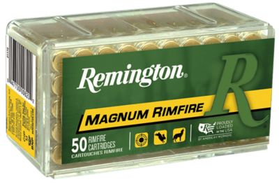 Remington Ammunition Magnum Rimfire .22 WMR 40-Grain Pointed Soft Point Rimfire Ammunition, 50-Rounds