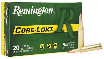 Remington Ammunition Core-Lokt 6mm 100-Grain Pointed Soft Point Rifle Ammunition, 20 Rounds