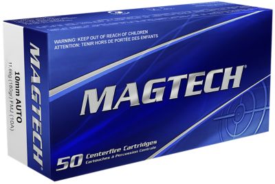 Magtech Range/Training 10mm Auto 180-Grain Full Metal Jacket Handgun Ammunition, 50 Rounds