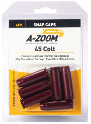 A-Zoom .45 Long Colt Revolver Snap Caps, 6 Rounds