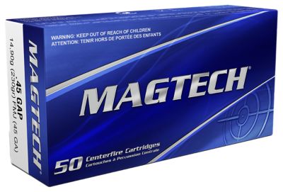 Magtech Range/Training .45 GAP 230-Grain Full Metal Jacket Handgun Ammunition, 50 Rounds