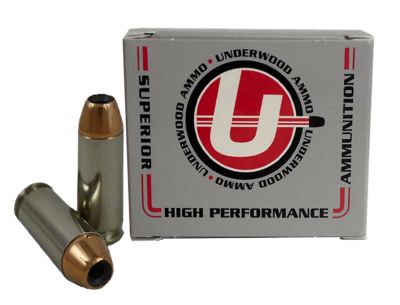Underwood Ammo Sporting 10mm Auto 135-Grain Jacketed Hollow Point Handgun Ammunition, 20 Rounds