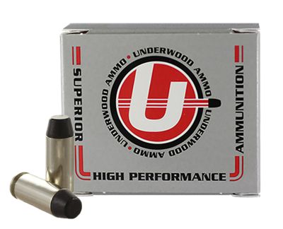 Underwood Ammo 10mm Auto 220-Grain Hard Cast Flat Nose Handgun Ammunition, 20 Rounds