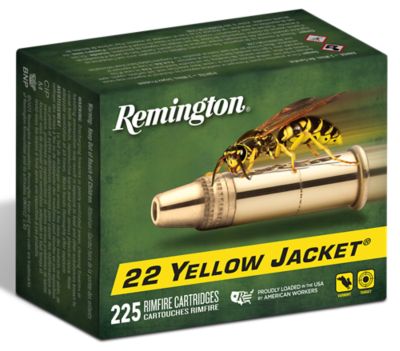 Remington Ammunition Yellow Jacket .22 Long Rifle 33-Grain Truncated Cone Hollow Point Rimfire Ammunition, 225-Rounds