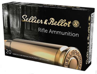 Sellier & Bellot 7x57mm Mauser 140-Grain Full Metal Jacket Rifle Ammunition, 20 Rounds