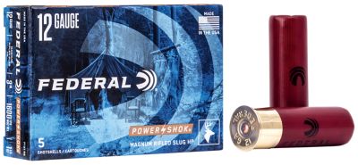 Federal 12-Gauge Power-Shok Rifled Shotgun Slugs, 3 in., 1-1/4 oz., 5 Rounds