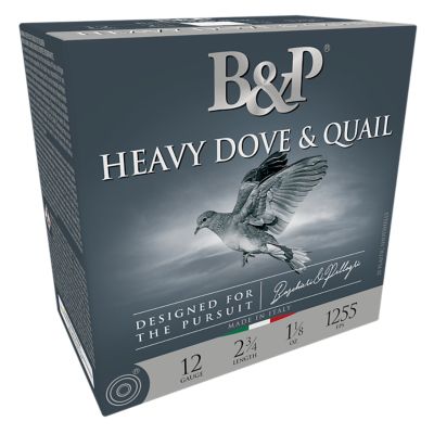 B&P Ammunition 12-Gauge Heavy Dove and Quail 8-Shot Shotgun Shells, 2.75 in., 1-1/8 oz., 25 Rounds