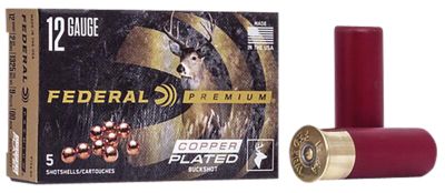 Federal 12-Gauge Premium Magnum 9-Pellet Buckshot Shotgun Shells, 00, 2.75 in., 1-1/8 oz., 5 Rounds