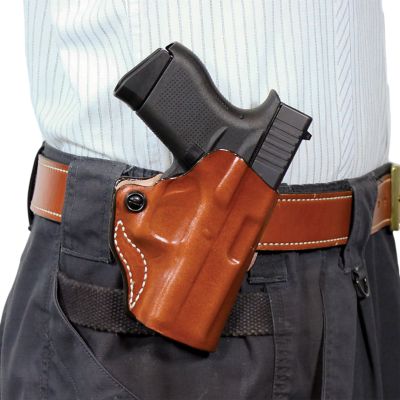 Desantis Gunhide Mini Scabbard OWB Holster for Springfield Hellcat OSP, Right Hand, Tan, Leather