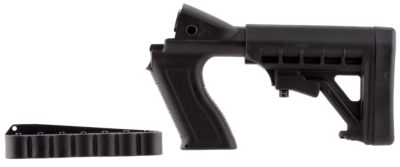 Archangel Tactical Pistol Grip Stock for Mossberg 500/590/Maverick 88, 6 Position with Shell Holder, Black, Synthetic
