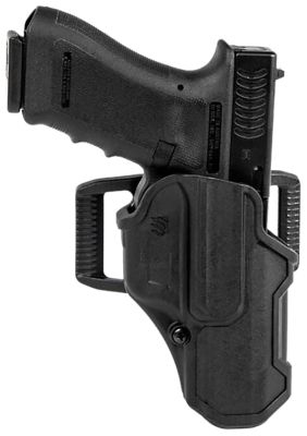 Blackhawk T-Series L2C Non-Light Bearing OWB Holster for Glock 19/23/26/27/32/33/45, Right Hand, Black, Polymer