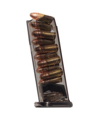 ETS Group 10 Round 9mm Magazine for Glock 43X, Smoke, Polymer
