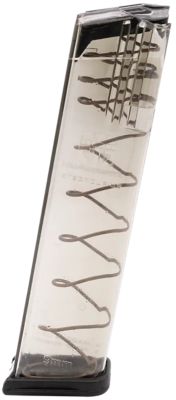 ETS Group Competition Legal Gen1-5 22 Round 9mm Luger Pistol Magazine for Glock 17/18/19/19X/26/34/45, Clear, Polymer