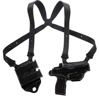 Galco Miami Classic II Shoulder Holster for Sig P365 X Macro, Right Hand, Black, Steerhide