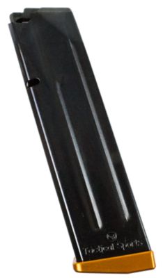 CZ 20 Round 9mm Luger Magazine for CZ 75 TS/CZ 75 TS Czechmate, Black, Steel