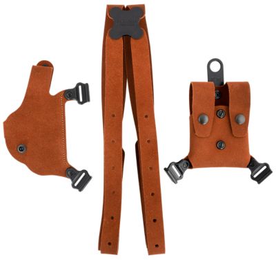 Galco Classic Lite 2.0 Shoulder Holster for Glock 17/19/Glock 22 Gen2-5, Right Hand, Natural, Leather