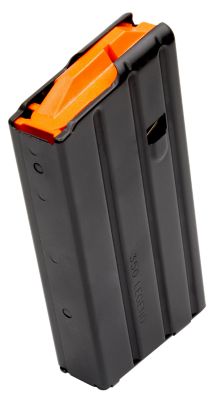 DuraMag SS 20 Round 350 Legend Magazine for AR-15, Black w/ Orange Follower, Detachable