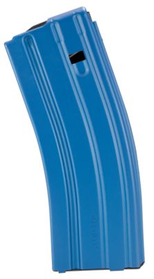 DuraMag Speed 30 Round 223 Rem/300 Blackout/5.56x45mm NATO Magazine for AR-15, Blue, Aluminum w/ Black Follower, Detachable