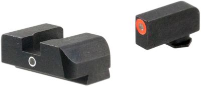 AmeriGlo i-Dot Sight Set for Glock, Green Tritium Orange Outline Front, Green Tritium Rear, GL5201