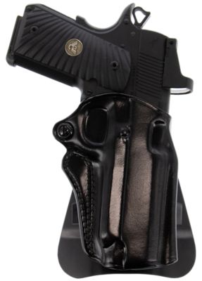 Galco Speed Master 2.0 OWB Holster for CZ P-10M/Glock 43/43x, Right Hand, Black, Leather