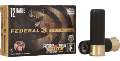 Federal 12-Gauge Premium Freight Train Shotgun Slugs, 3 in., 5 Rounds